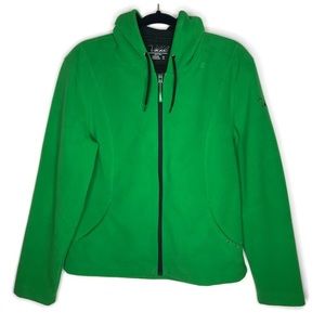 Volkl‎ Silver Pure Fleece Hoodie jacket Green